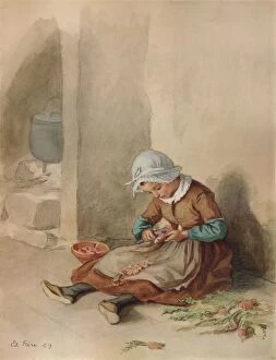 Peeling Gallery: The Little Domestic, 1869, (1938). Artist: Pierre Edouard Frere
