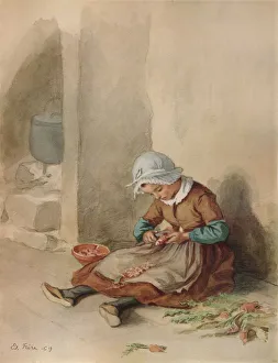 The Little Domestic, 1869, (1938). Artist: Pierre Edouard Frere