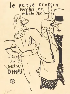 Fin De Siecle Prints: The Little Errand-Girl (Le petit trottin), 1893. Creator: Henri de Toulouse-Lautrec