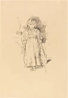 Sitting Room Gallery: Little Evelyn, 1896. Creator: James Abbott McNeill Whistler