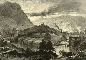 Chimneys Prints: Little Falls, 1874. Creator: Frederick William Quartley