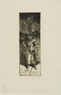 Flower Girl Prints: Little Flower Girl, 4931. Creator: Theophile Alexandre Steinlen