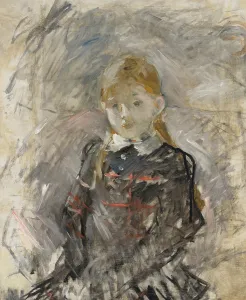 Morisot Prints: Little girl with blond hair, 1881. Creator: Morisot, Berthe (1841-1895)