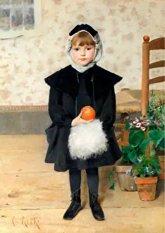 Roth Prints: Little Girl with Orange, 1889