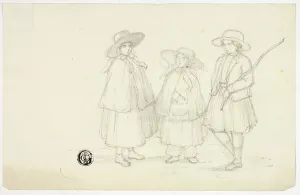 Elizabeth Heaphy Prints: Three Little Girls, n. d. Creator: Elizabeth Murray