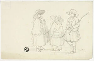 Three Little Girls, n.d. Creator: Elizabeth Murray