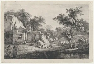 Boisseux Jean Jacques De Prints: The Little Hermitage, 1793. Creator: Jean-Jacques de Boissieu