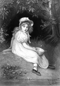 Nursery Rhyme Prints: Little Miss Muffet, 19th century