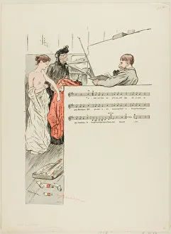 Model Gallery: The Little Model, published 1892–1900. Creator: Theophile Alexandre Steinlen