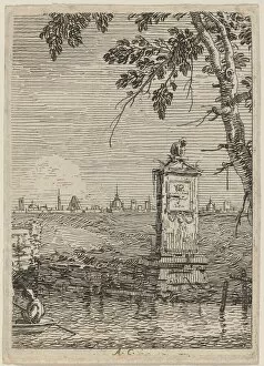 The Little Monument, c. 1735 / 1746. Creator: Canaletto