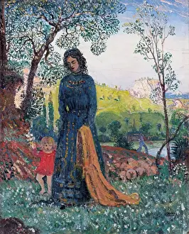 Fauvist Prints: The Little Mother. Creator: James Dickson Innes