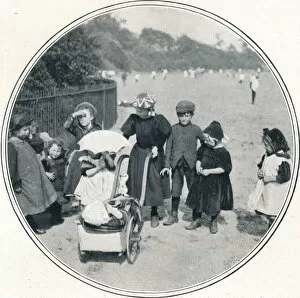 Pram Collection: The little mother, Regents Park, London, c1900 (1901)