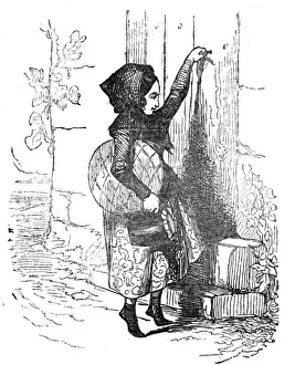 Philipon Prints: Little Red Riding Hood, 1842. Creator: Unknown