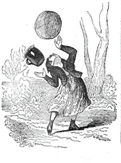 Cake Prints: Little Red Riding Hood drops the butter and cake, 1842. Creator: Unknown