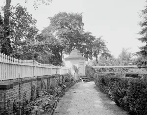 Classroom Prints: Little school room in the garden at Mt. Vernon, c.between 1910 and 1920. Creator: Unknown