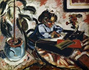 Schoolchild Prints: A Little Schoolgirl, 1907. Artist: Henri Victor Gabriel Le Fauconnier
