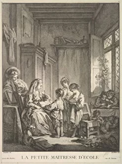 A J Defehrt Gallery: The Little Schoolmistress, mid to late 18th century. Creator: A. J. Defehrt