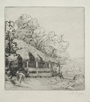 Alphonse Legros French Prints: The Little Shed (Le Petit Hangar). Creator: Alphonse Legros (French, 1837-1911)