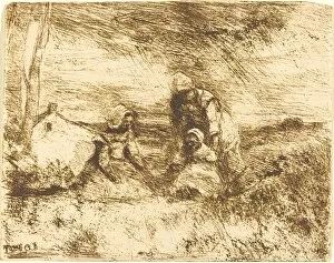 The Little Sister (La Petite Soeur), 1854. Creator: Jean-Baptiste-Camille Corot