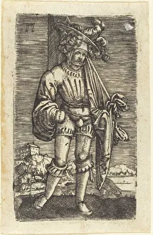 Flag Bearer Prints: Little Standard Bearer, c. 1516/1518. Creator: Albrecht Altdorfer