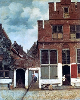Tranquility Gallery: The Little Street, c1658. Artist: Jan Vermeer