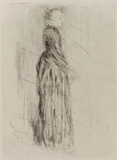 Crossed Out Prints: The Little Velvet Dress, 1873. Creator: James Abbott McNeill Whistler