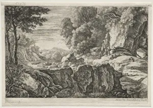 The Little Warterfall. Creator: Herman van Swanevelt (Dutch, c. 1600-1655)
