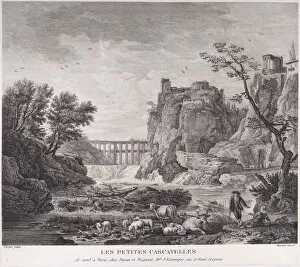 Basan Pierre Francois Gallery: The Little Waterfalls, ca. 1740-1800. Creator: Pierre Francois Basan