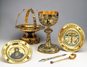 Ancient Russian Art Gallery: The liturgical set, 1679. Artist: Ancient Russian Art