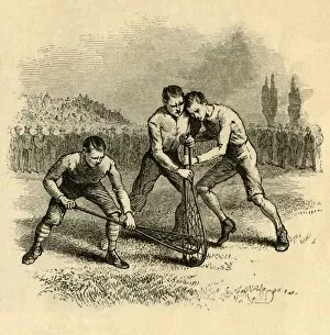 A Lively Scrimmage, 1881. Creator: Unknown