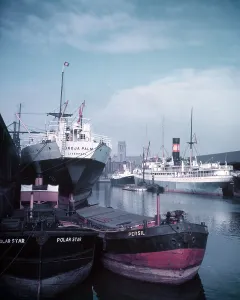 Docks Prints: Liverpool Docks, c1955. Creator: Arthur Charles Kirby Ware