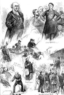 Liverpool Election sketches, 1880. Creator: Unknown