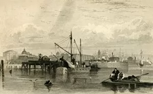 Liverpool, from the Mersey, No. 1... mid 19th century. Creator: Robert Brandard