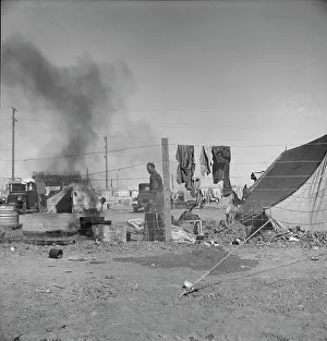 Living Conditions Prints: Living conditions for migratory laborers in private auto camp