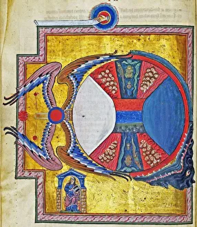 Lucca Prints: Living, Dying and Purgatory. (Vision from Liber Divinorum Operum), ca 1220-1230