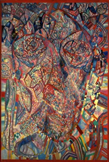 Images Dated 5th June 2013: A living Head, 1923. Artist: Filonov, Pavel Nikolayevich (1883-1941)