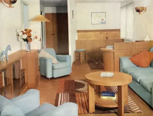 Cg Holme Gallery: Living-room by Bird Iles Ltd. London, 1937. Creator: Unknown