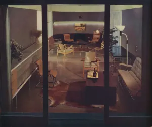 Lamp Stand Prints: Living-Room Office by Russel Wright, 1939