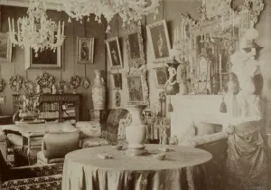 Dacha Prints: The living room at the Pyotr Durnovo Dacha in Petersburg