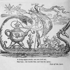 Hone Prints: A living teapot stands, one arm held out