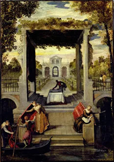 Venetian School Collection: Living in a villa