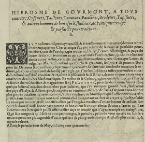 Pellegrino Prints: Livre de Moresques, title page (verso), 1546. Creator: Cornelis Bos