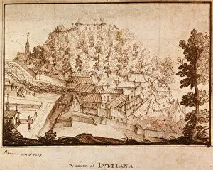 Brown Indian Ink On Paper Gallery: Ljubljana, 1639