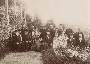 Officials Prints: L.K. Telyakovsky - Governor-General of Yenisei province with his family and guests