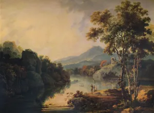 Llanberis Lake and Dolbardarn Castle, 1766, (1938). Artist: Richard Wilson