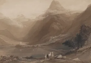 Llanberis Lake, North Wales, 1820-30. Creator: Samuel Jackson Llanberis Lake, North Wales, 1820-30. Creator: Samuel Jackson