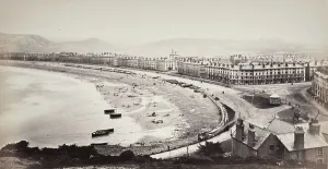 View From Above Prints: Llandudno From Above The Baths (684), Printed 1860 circa. Creator: Francis Bedford