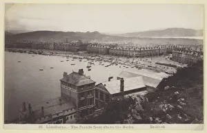 Llandudno - The Parade from above the Baths, 1860/94. Creator: Francis Bedford Llandudno - The Parade from above the Baths, 1860/94. Creator: Francis Bedford