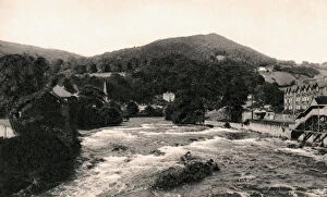 River Dee Gallery: Llangollen, Denbighshire, Wales, early 20th century