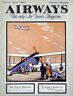 Loading a biplane with passengers and luggage at Croydon Aerodrome, London